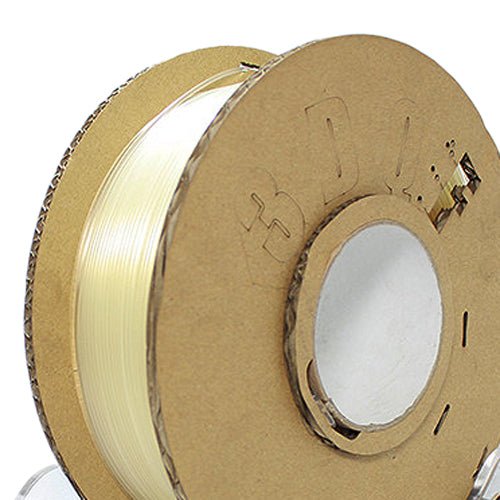 3D printer PLA filament 1.75mm 1KG roll - UK made eco friendly - Transparent clear (naked) | 3DQF