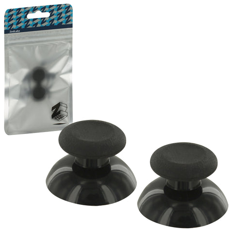 Z-Sticks concave analog rubber thumbsticks grip sticks for Sony PS5 & PS4 controllers - 2 pack black