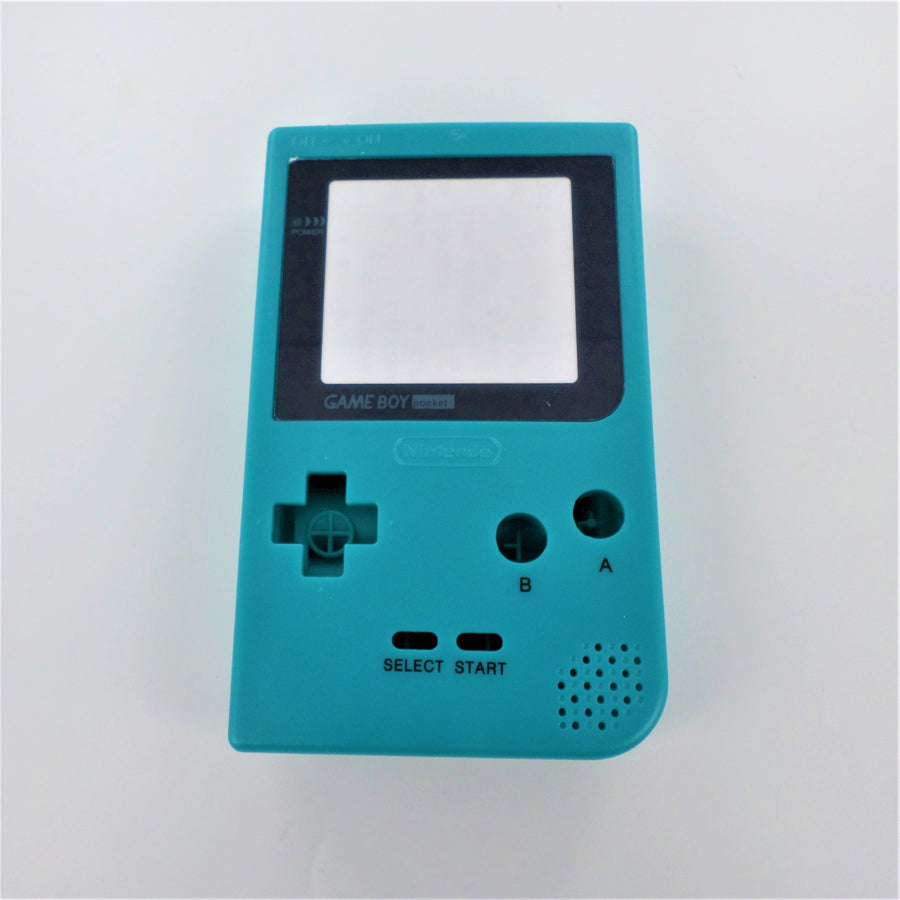 Full housing shell for Nintendo Game Boy Pocket console complete case repair kit replacement - Teal Green | ZedLabz