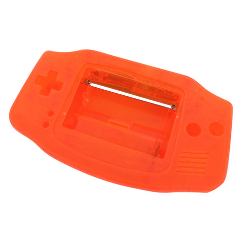 Modified housing front & back shell for IPS LCD Screen Nintendo Game Boy Advance console replacement - Transparent Orange | Funnyplaying