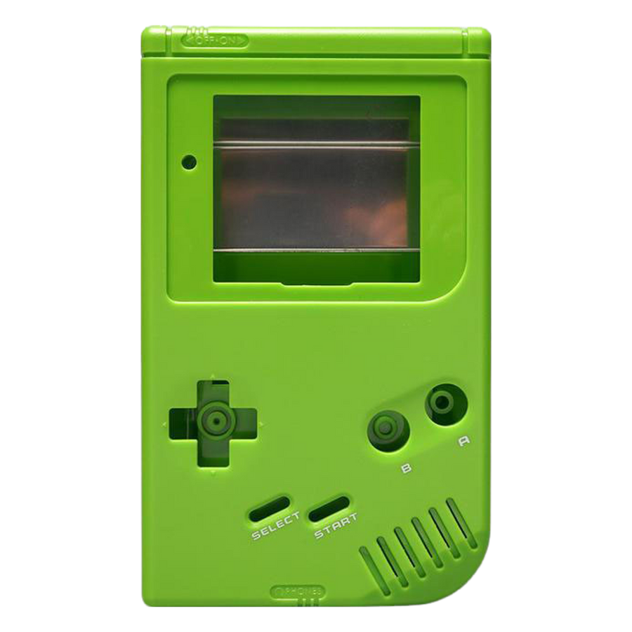 Modified IPS screen ready housing shell for Nintendo Game Boy DMG-01 console - Green | Funnyplaying