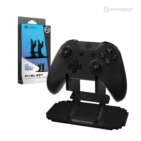 Pixel Art universal acrylic controller stand for Xbox, Playstation, Nintendo - Black | Hyperkin