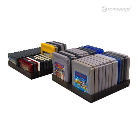 24 Game cartridge storage tray stand for Nitendo Game Boy, Color & Advance carts - 2 pack | Hyperkin
