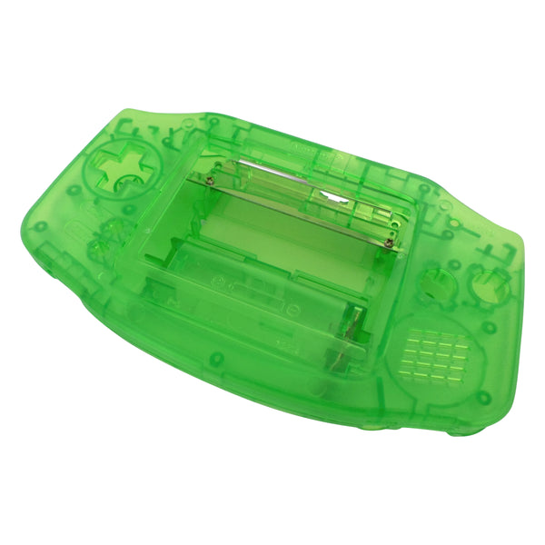 Modified housing front & back shell for IPS LCD screen Nintendo Game Boy Advance replacement - Transparent Green | Funnyplaying