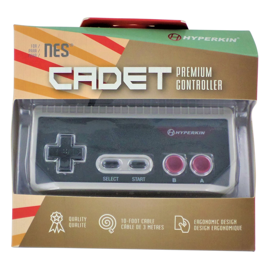 Cadet wired premium controller gamepad for Nintendo NES wiht 10ft (3M) cable | Hyperkin