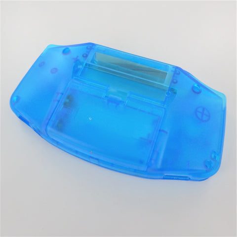 Modified housing front & back shell for IPS LCD Screen Nintendo Game Boy Advance console replacement - Transparent Blue | Funnyplaying