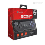 Scout Premium wired controller for SNES Super Nintendo console - Black | Hyperkin