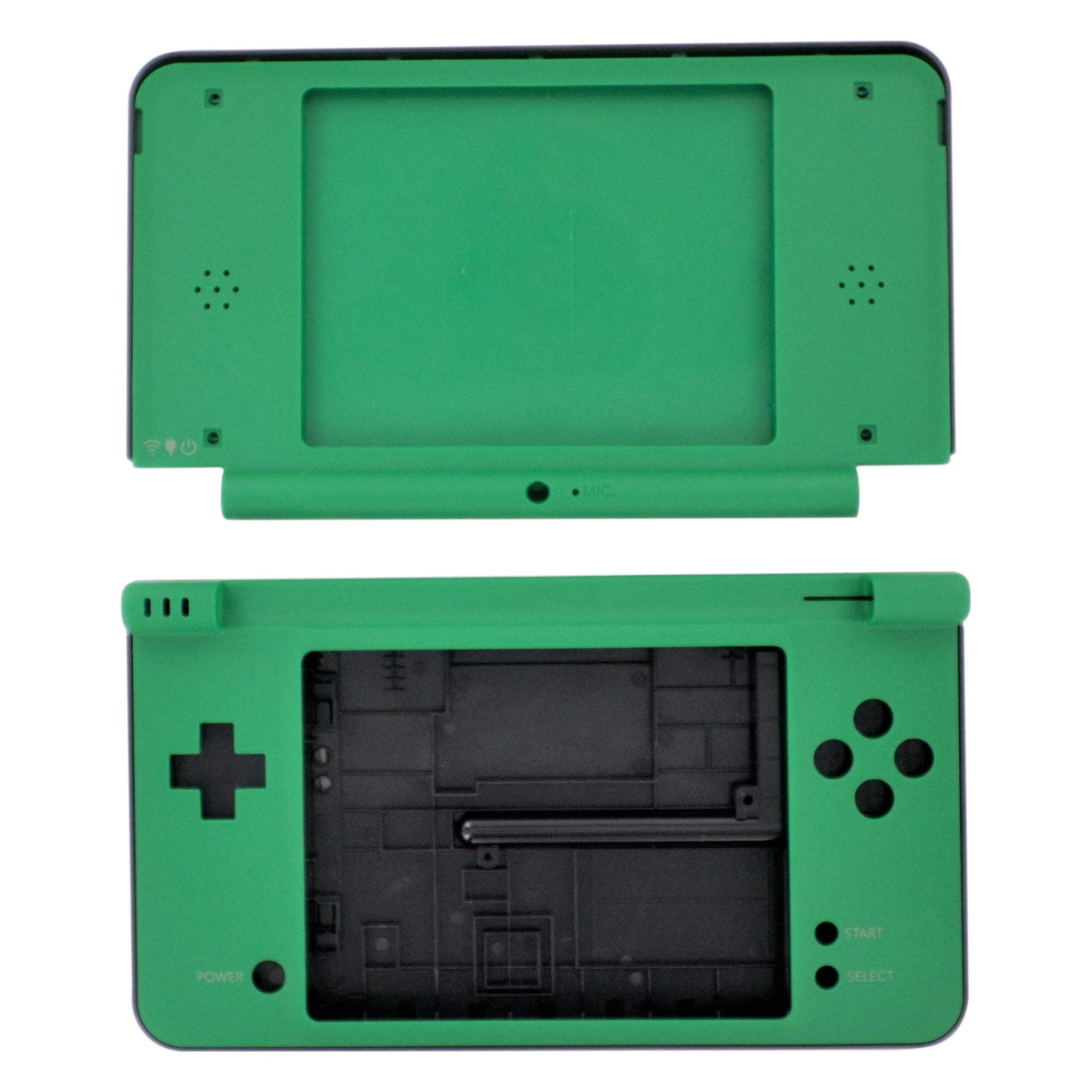 Full housing shell for Nintendo DSi XL console complete casing repair kit replacement - green | ZedLabz