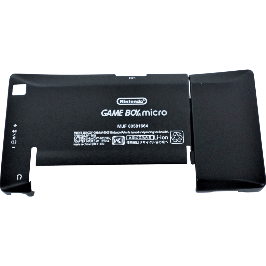 Fire Shell Game Boy Micro Full housing shell for Game Boy Micro console - Black | ZedLabz