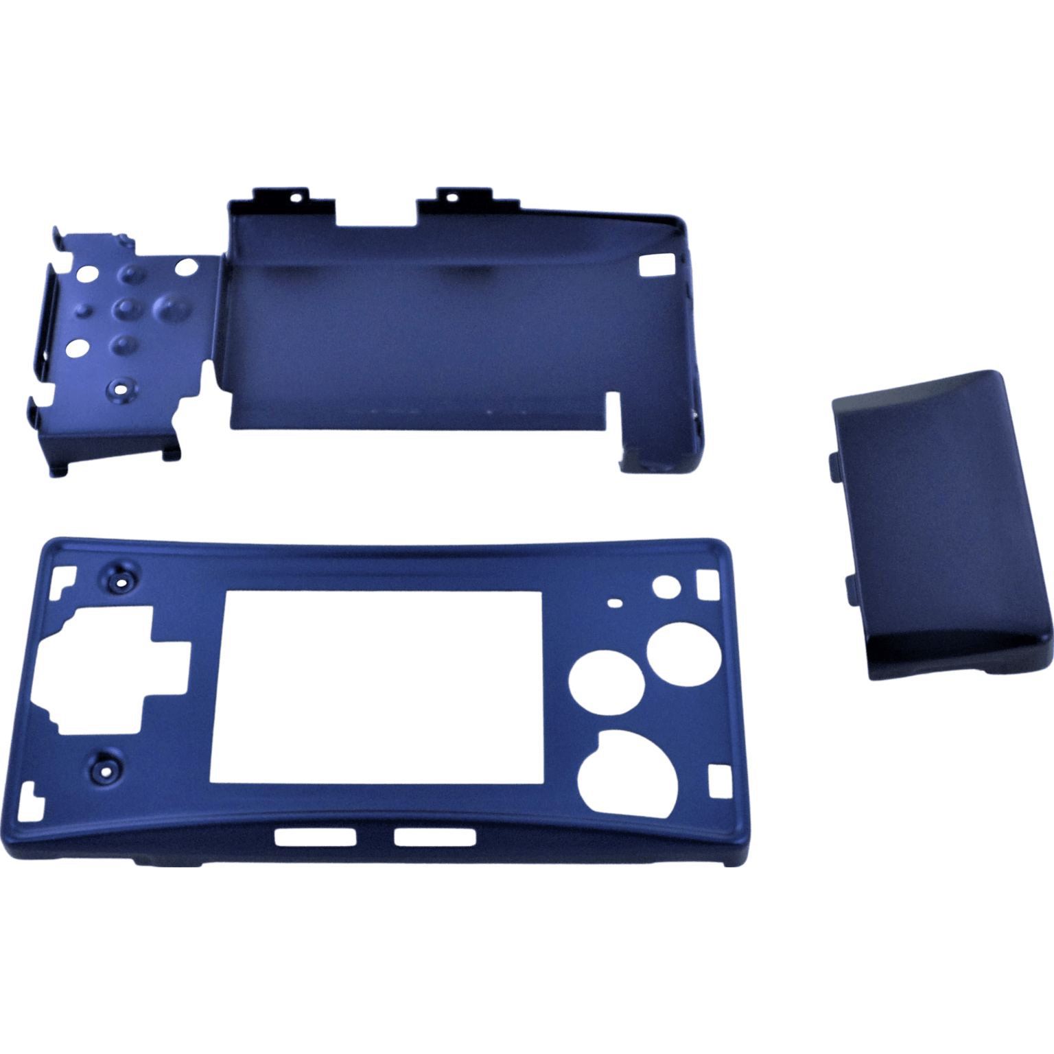 Full housing shell for Nintendo Game Boy Micro console replacement mod kit - Chrome Blue | ZedLabz - 4