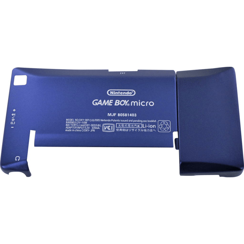 Fire Shell Game Boy Micro Full housing shell for Game Boy Micro console - Chrome Blue | ZedLabz