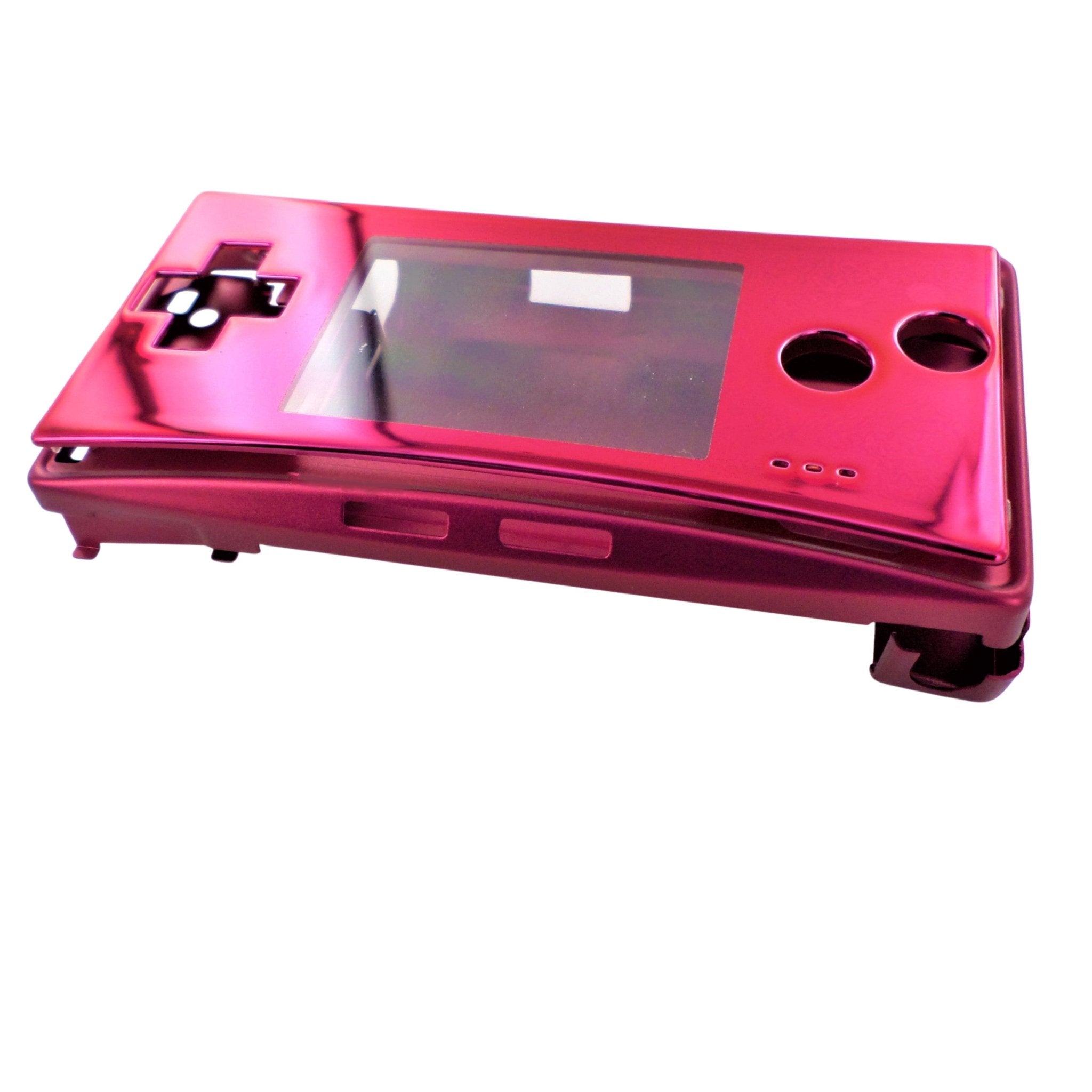 Full housing shell for Nintendo Game Boy Micro console replacement mod kit - Chrome Red | ZedLabz - 4