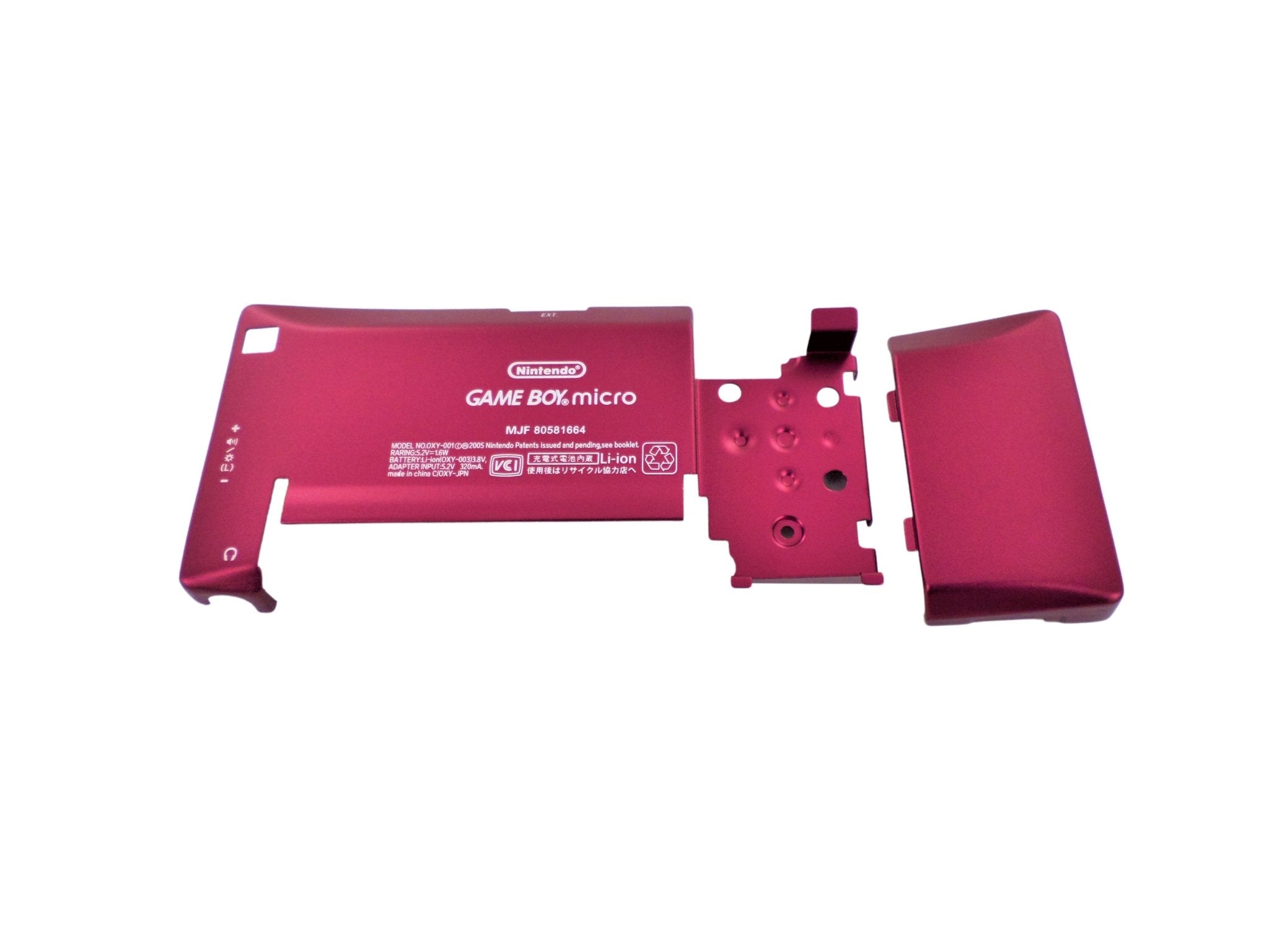 Full housing shell for Nintendo Game Boy Micro console replacement mod kit - Chrome Red | ZedLabz - 10