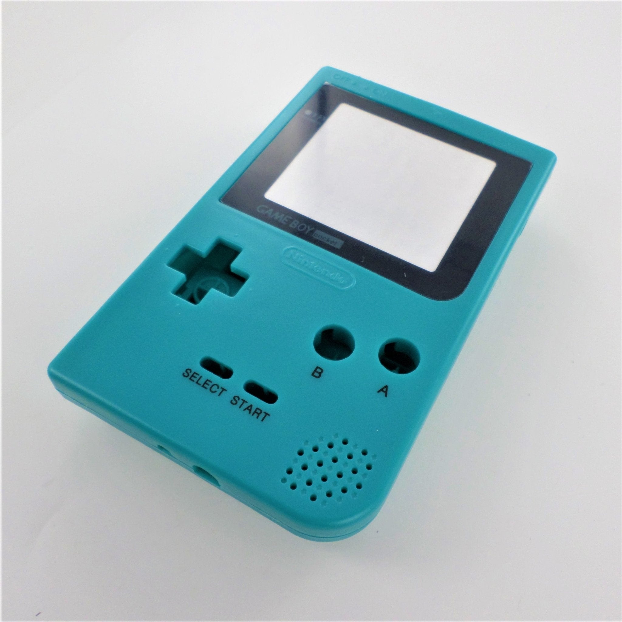 Full housing shell for Nintendo Game Boy Pocket console complete case repair kit replacement - Teal Green | ZedLabz - 3