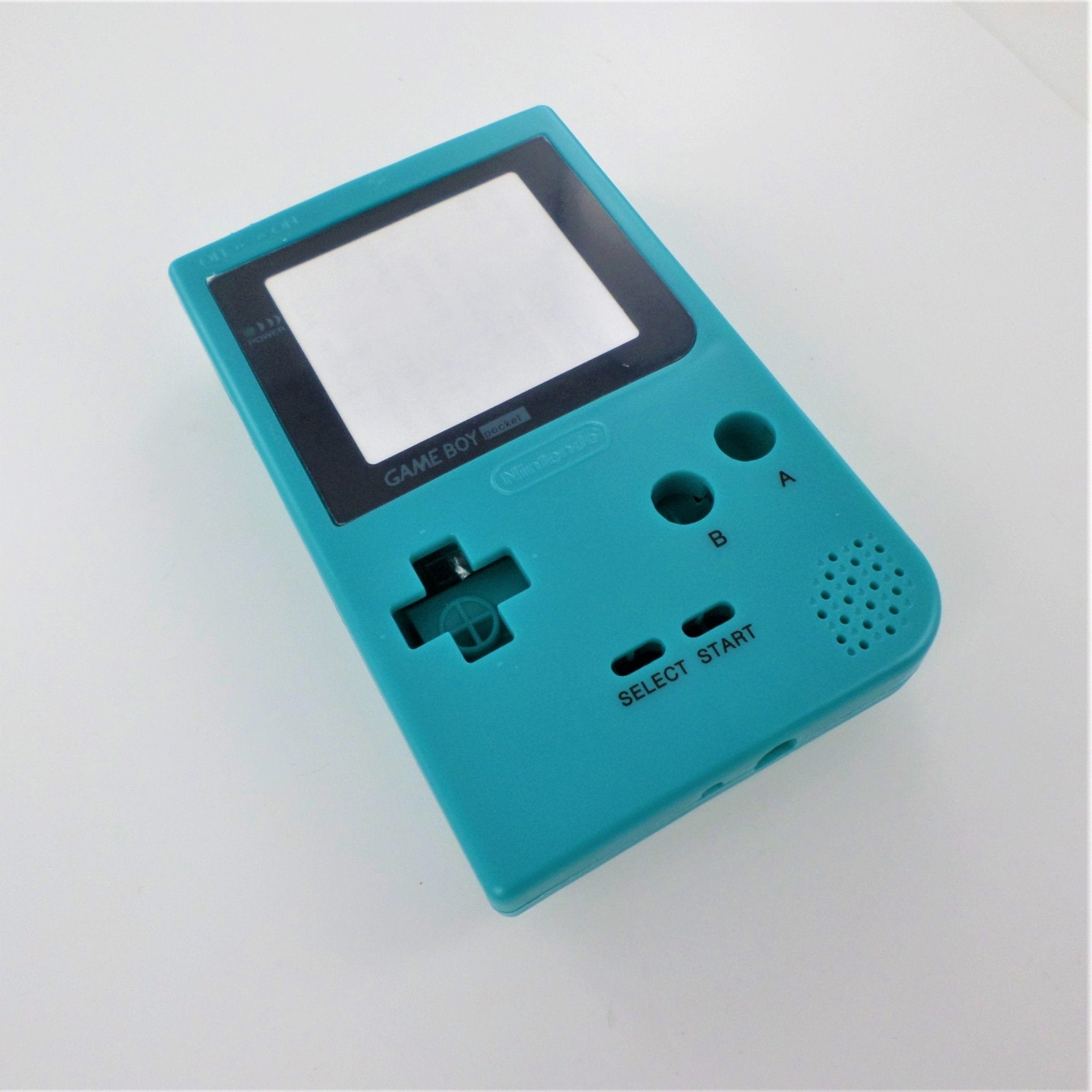 Full housing shell for Nintendo Game Boy Pocket console complete case repair kit replacement - Teal Green | ZedLabz - 2