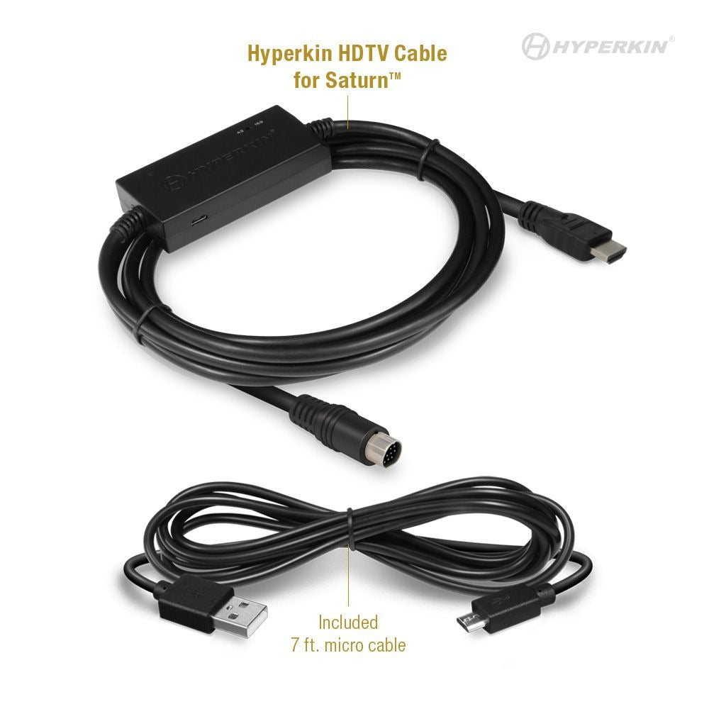 HDMI Adapter HDTV cable for Sega Saturn 720p 16:9 & 4:3 aspect ratio support USB powered | Hyperkin - 3