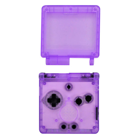 Housing shell for Nintendo Game Boy Advance SP console full replacement - Clear Light Purple | ZedLabz