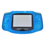Replacement housing shell kit for Nintendo Game Boy Advance handheld console complete - Clear Blue | ZedLabz