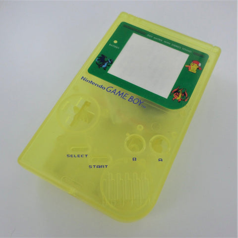Housing shell case repair kit for Nintendo GameBoy DMG-01 replacement case shell with Pokemon screen - Glow in the dark Yellow Pokemon Edition ZedLabz - ZedLabz700494
