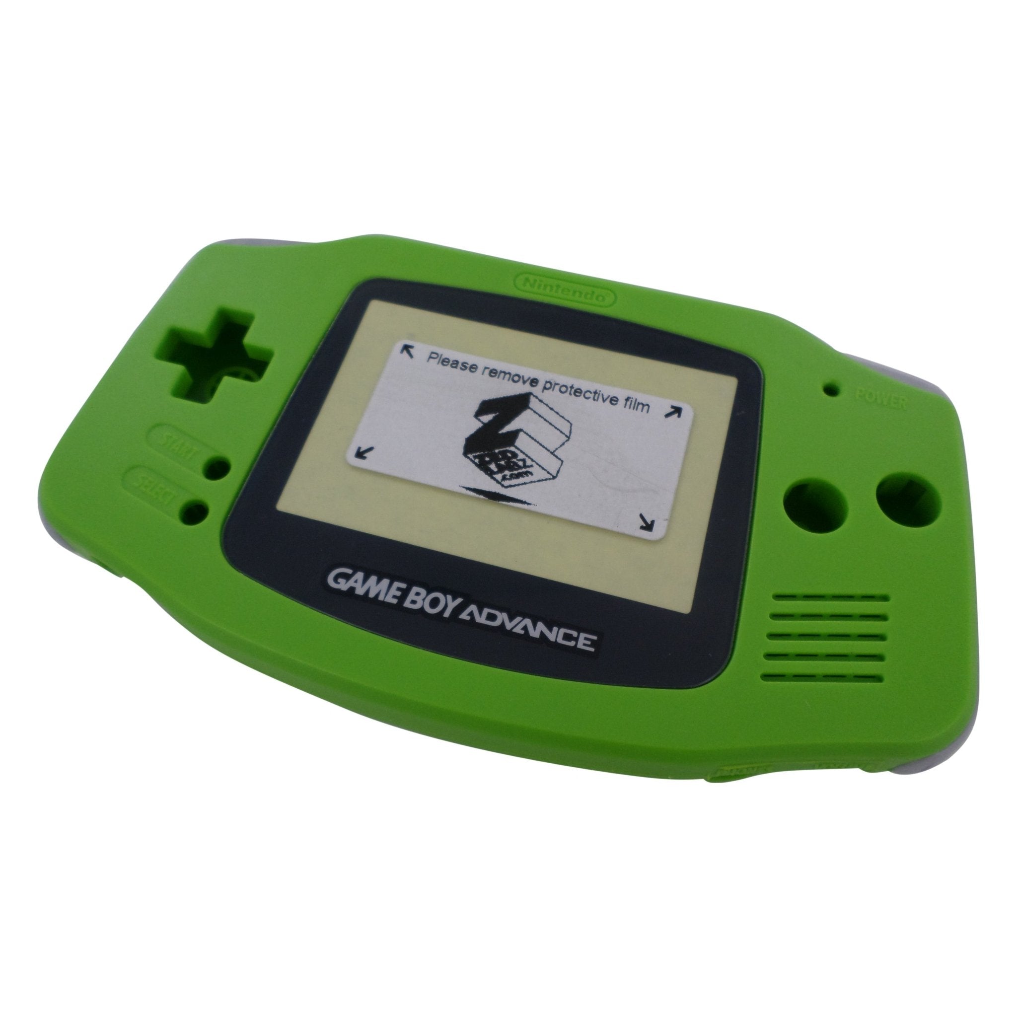 Housing shell for Game Boy Advance Nintendo complete mod kit replacement set - Lime Green | ZedLabz - 1