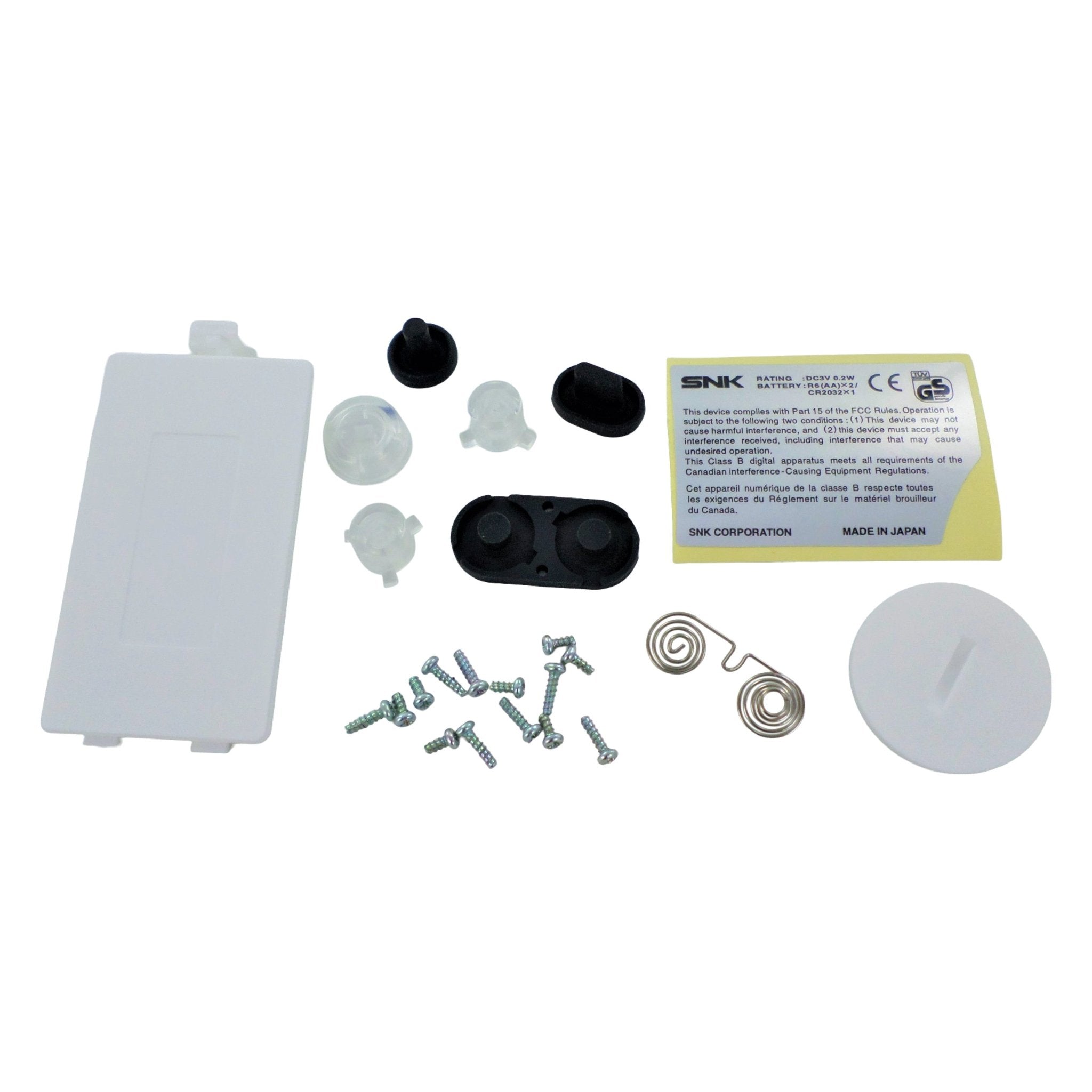 Housing shell for Neo Geo Pocket Color console repair kit replacement - White | ZedLabz - 5
