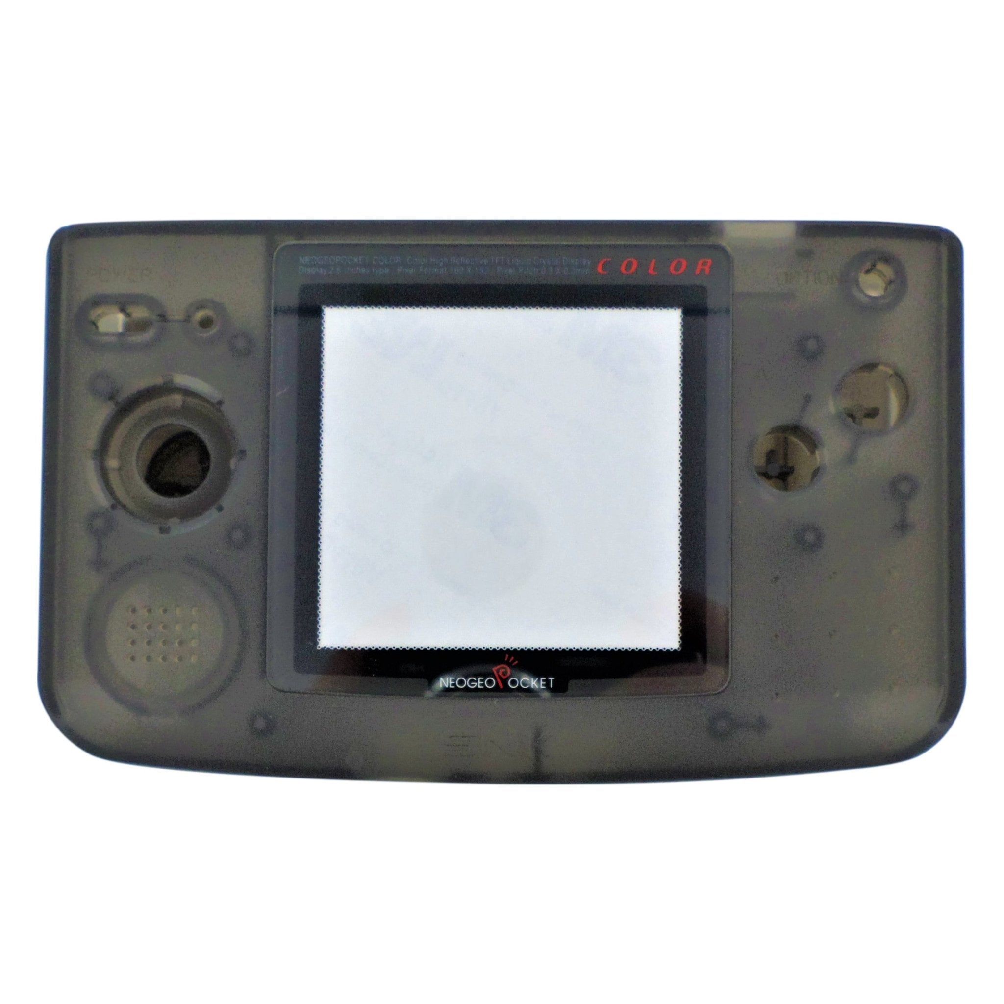 Housing shell for Neo Geo Pocket Color console repairs kit replacement - Clear Black | ZedLabz - 2