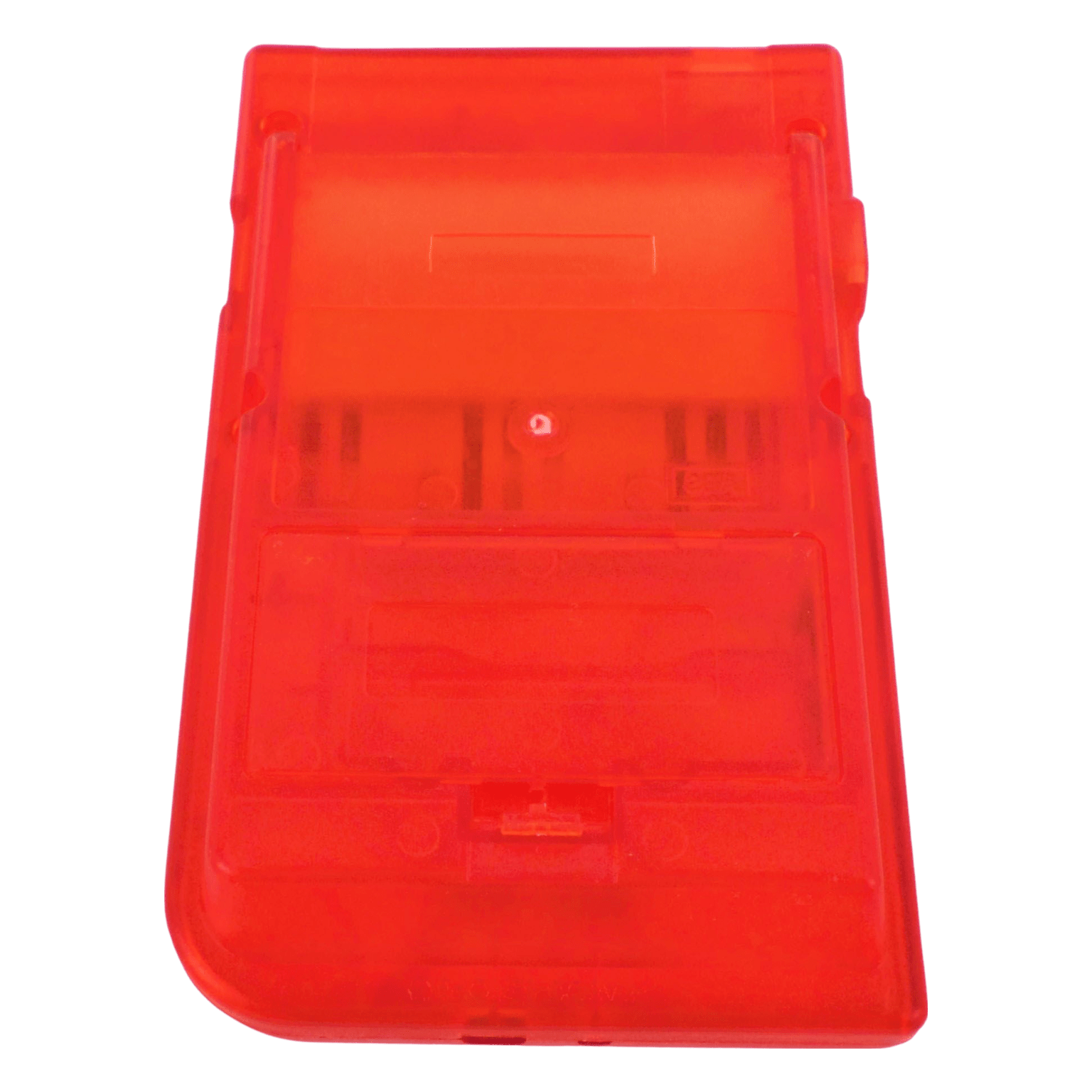 Housing shell for Nintendo Game Boy Pocket console repair replacement kit - Clear Red\Black Writing | ZedLabz - 7