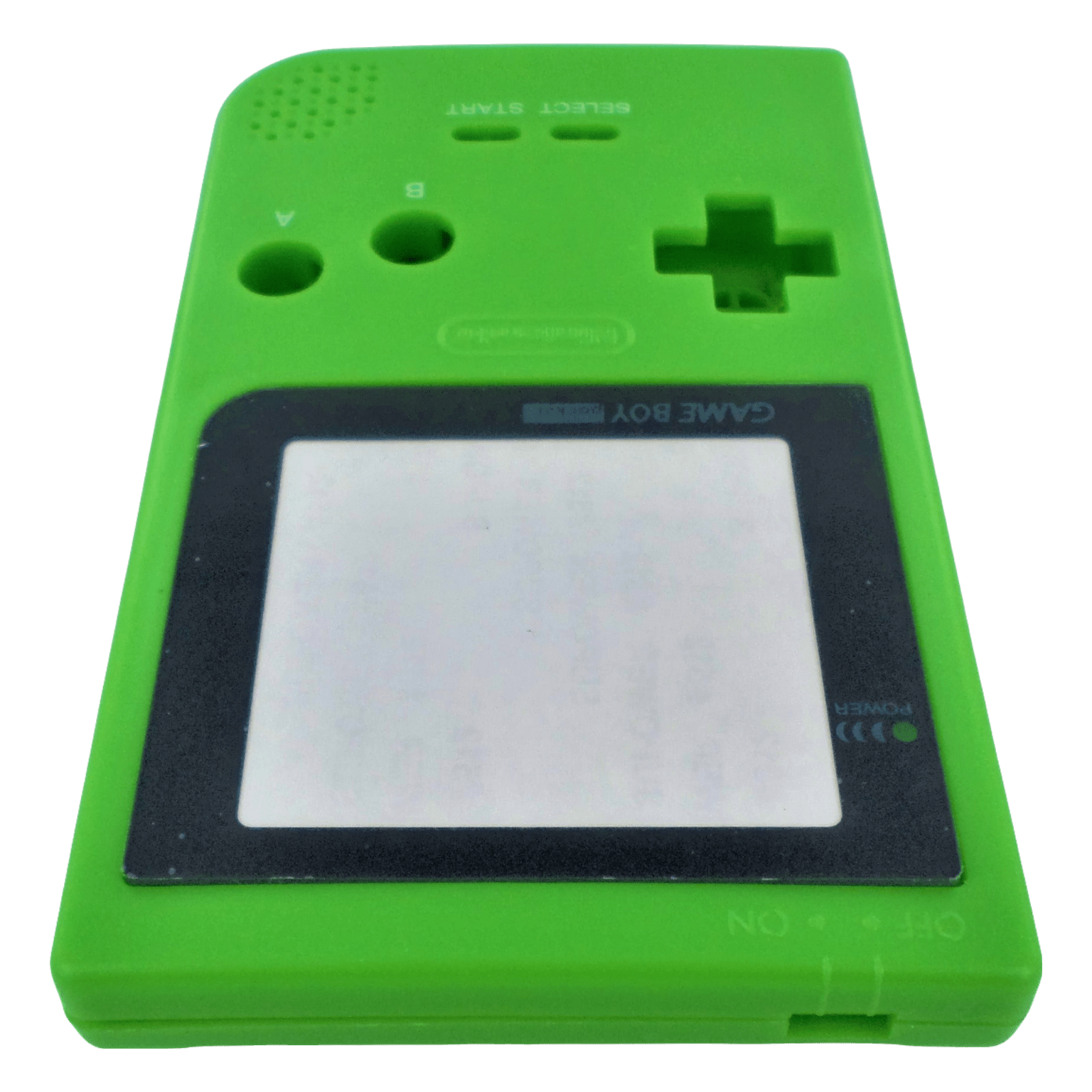 Housing shell for Nintendo GameBoy Pocket console case repair replacement kit - Green/White Writing | ZedLabz - 6