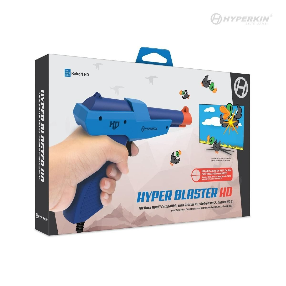 Hyper Blaster HD HDTV light gun for Nintendo NES Duck Hunt game