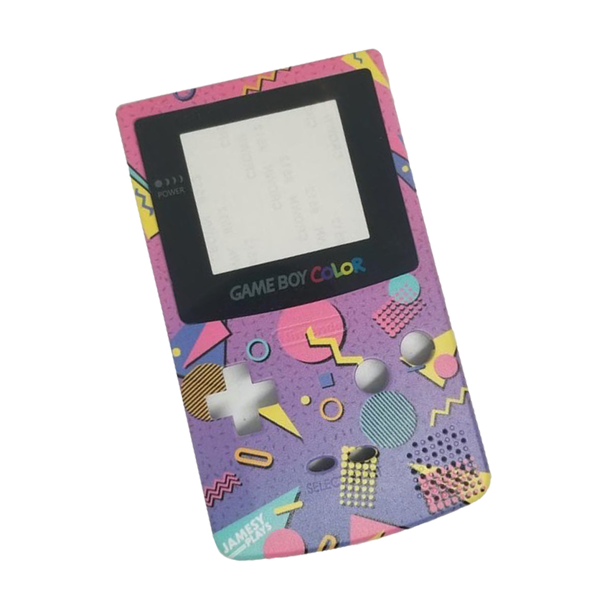 UV printed by Jamesyplays - 90's Arcade style housing shell case kit for Nintendo Game Boy Color - silver | ZedLabz