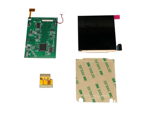 IPS LCD backlight screen kit for Nintendo Game Boy Pocket with brightness control, OSD & pixel effect [GBP] | HISPEEDIDO