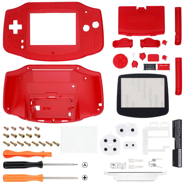 IPS ready shell for Nintendo Game Boy Advance custom modified replacement housing kit supports IPS & Original screens - Semi Transparent GBA AGB | eXtremeRate