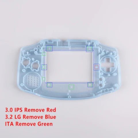 IPS ready shell for Nintendo Game Boy Advance modified no cut replacement housing GBA AGS | Funnyplaying - 3