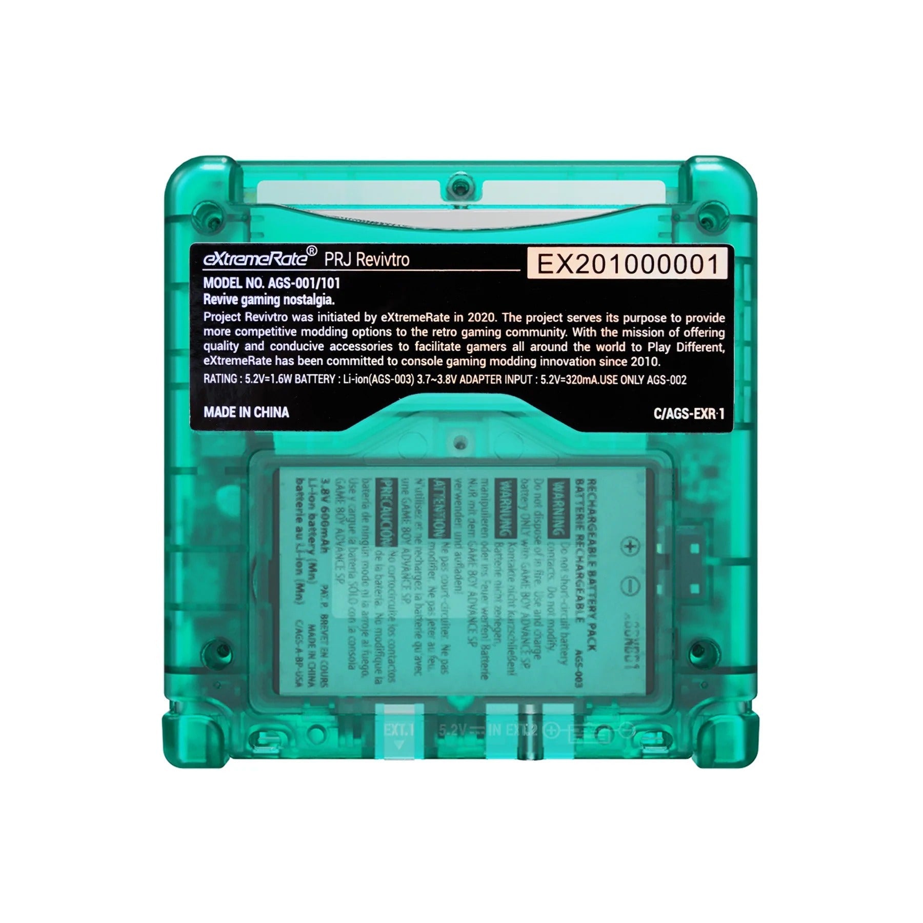 IPS ready shell for Nintendo Game Boy Advance SP custom modified replacement housing supports IPS & Original screens - Semi Transparent AGS GBA SP | eXtremeRate - 13