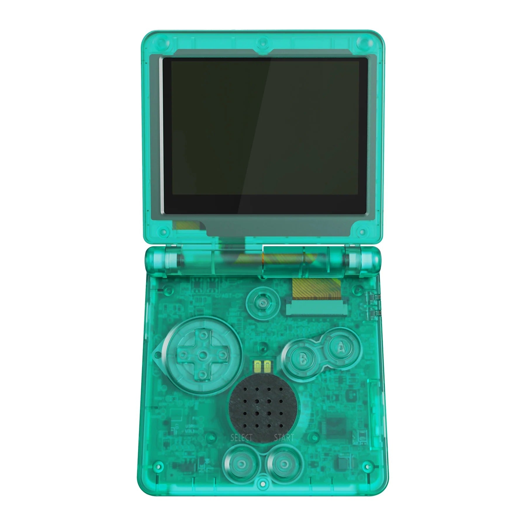 IPS ready shell for Nintendo Game Boy Advance SP custom modified replacement housing supports IPS & Original screens - Semi Transparent AGS GBA SP | eXtremeRate - 16