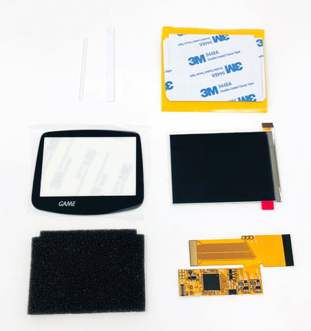 IPS LCD backlight screen kit V2 for Nintendo Game Boy Advance (optional soldering) GBA AGB-001 - Black | Hispeedido