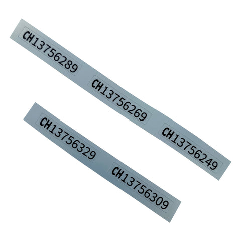 Reproduction Serial Sticker For Nintendo Game Boy Color [GBC CGB] - 5 Pack Silver | Gameduck
