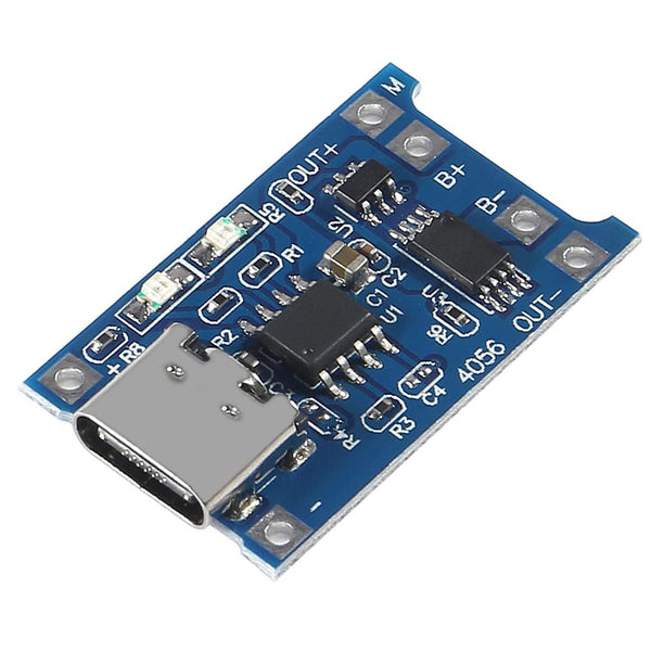 LiPo charging IC board TP4056 USB C rechargeable battery mod
