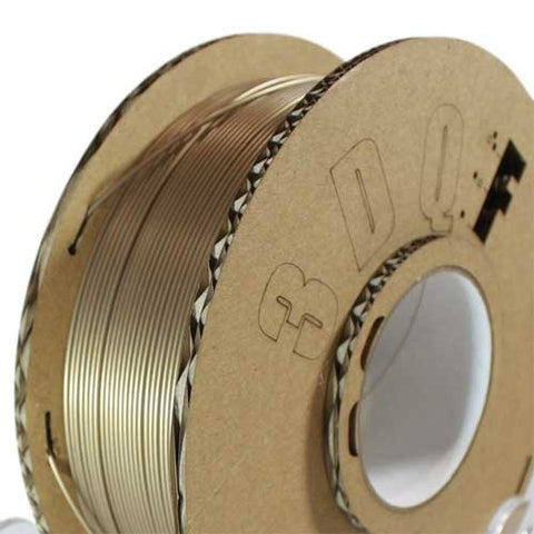 3D printer PLA filament 1.75mm 1KG roll - UK made eco friendly - Treasure gold | 3DQF
