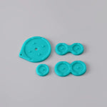 Conductive silicone button contacts rubber membrane pad set For Nintendo Game Boy Advance SP [GBA SP AGS] | Funnyplaying
