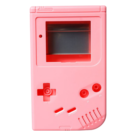 Modified IPS screen ready housing shell for Nintendo Game Boy DMG-01 console - Pink | Funnyplaying