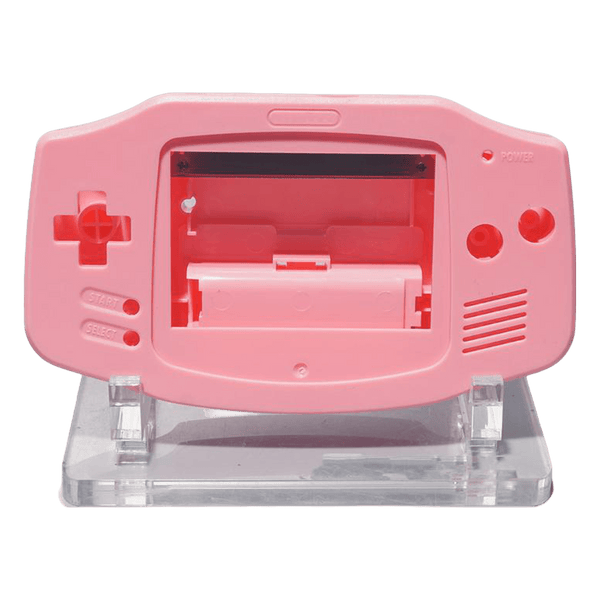 Modified housing front & back shell for IPS LCD screen Nintendo Game Boy Advance console - Pink | Funnyplaying