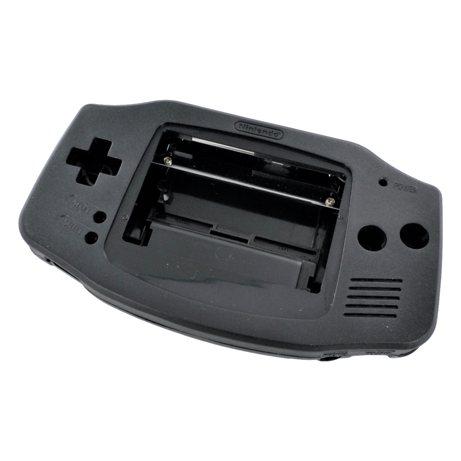 Modified housing front & back shell for IPS LCD Screen Nintendo Game Boy Advance console replacement - Black | Funnyplaying - 1