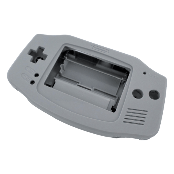 Modified housing front & back shell for IPS LCD Screen Nintendo Game Boy Advance console replacement - Light Grey | Funnyplaying