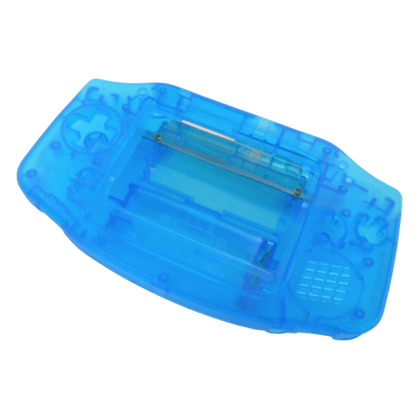 Modified housing front & back shell for IPS LCD Screen Nintendo Game Boy Advance console replacement - Transparent Blue | Funnyplaying