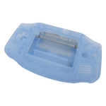 Modified housing front & back shell for IPS LCD screen Nintendo Game Boy Advance replacement - Transparent Blue Glow in the dark | Funnyplaying - 1