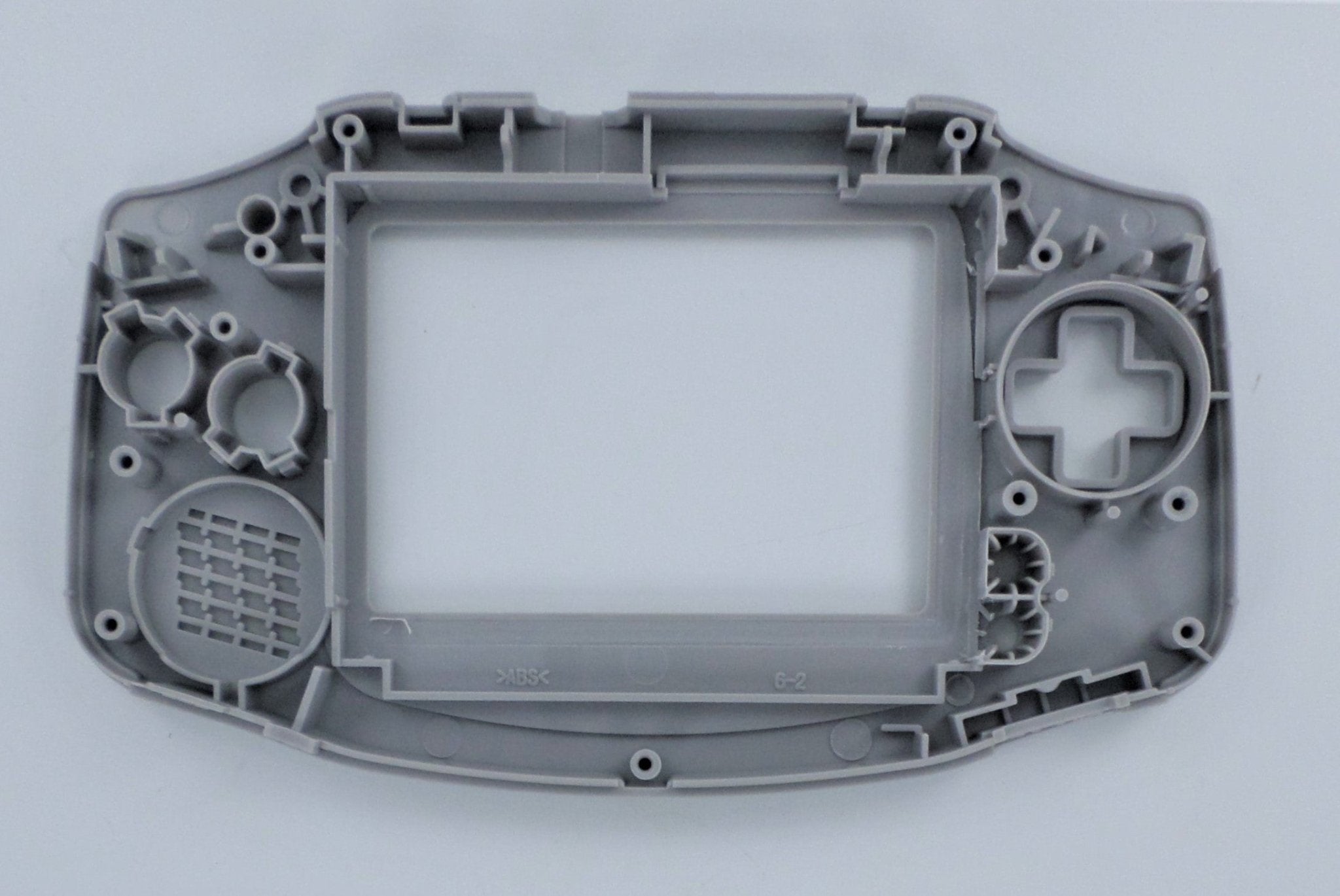 Modified housing front & back shell for IPS LCD screen Nintendo Game Boy Advance replacement - Transparent Blue Glow in the dark | Funnyplaying - 3