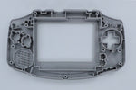Modified housing front & back shell for IPS LCD screen Nintendo Game Boy Advance replacement - Transparent Blue Glow in the dark | Funnyplaying - 3