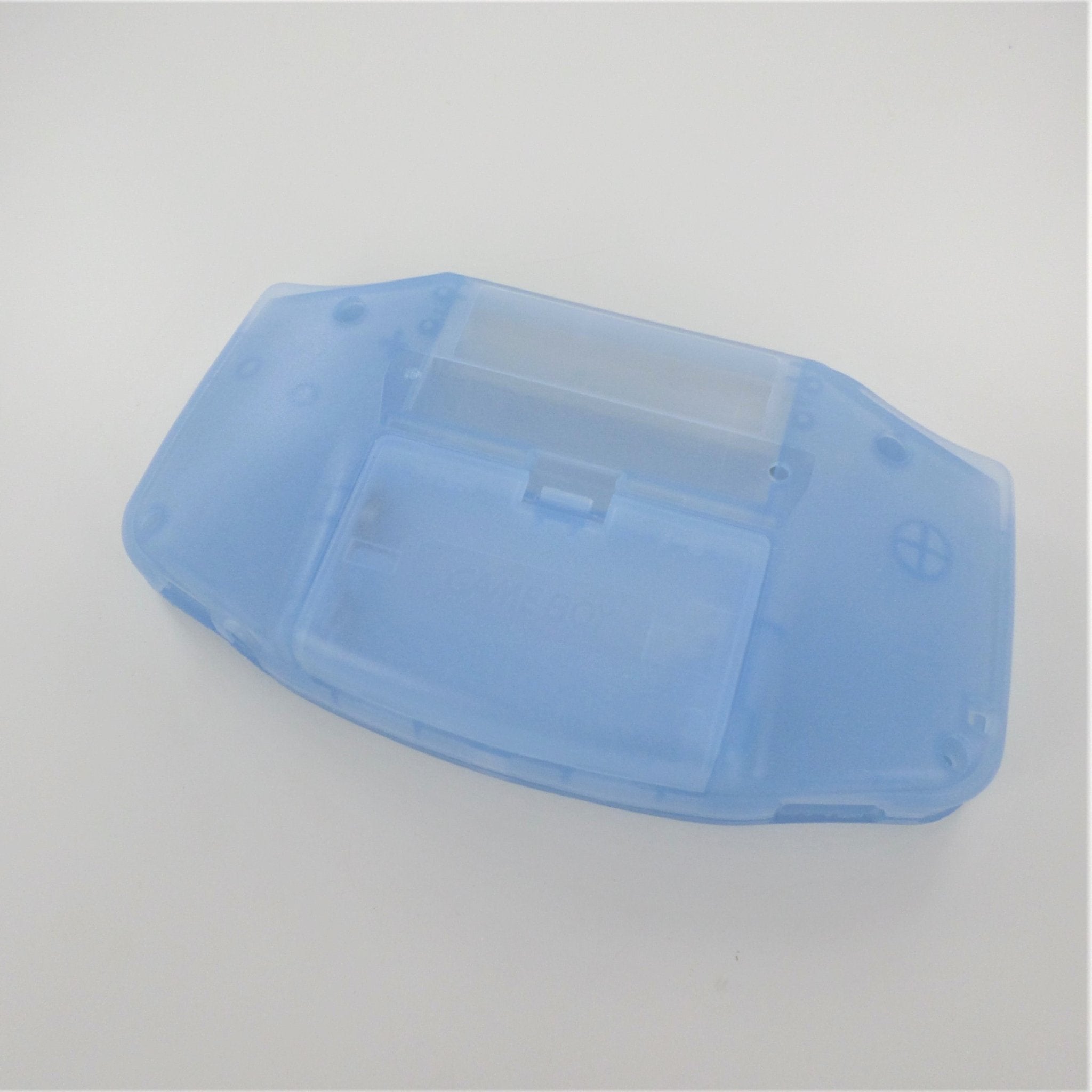 Modified housing front & back shell for IPS LCD screen Nintendo Game Boy Advance replacement - Transparent Blue Glow in the dark | Funnyplaying - 2
