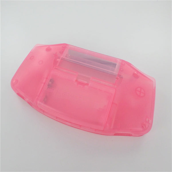Modified housing front & back shell for IPS LCD screen Nintendo Game Boy Advance replacement - Transparent Pink | Funnyplaying